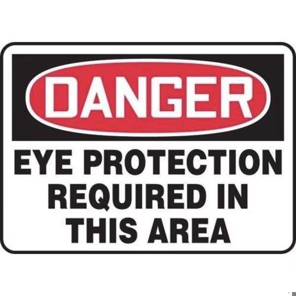 Accuform OSHA DANGER SAFETY SIGN EYE MPPA007VS MPPA007VS - main